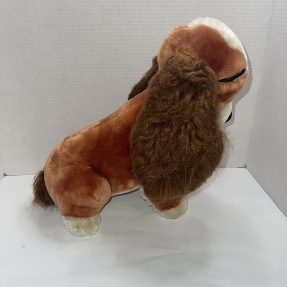 Disneyland Disney World Vintage Plush Lady and the Tramp 13" Plastic Eyes - Picture 5 of 9